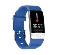 T1s-Montre Connect¿¿E Pour Mesure De La Temp¿¿Rature Linge",Ecg,Moniteur De Fr¿¿Quence Cardiaque Et De Pression,Pr¿¿Visions M¿¿T¿¿Orologiques,Clics,"Rappel De Bande - Type Blue Watch