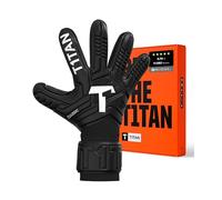 T1TAN Classic 1.0 Black-Out - Gants de Gardien de But - avec Protection des Doigts - Gants de Football pour Gardiens de But - Taille 7