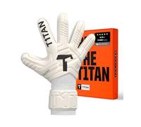 T1TAN Classic 1.0 White-Out - Gants de Gardien de But - avec Protection des Doigts - Gants de Football pour Gardiens de But - Taille 10