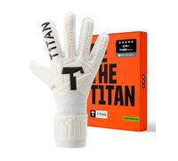 T1TAN Classic White-Out Junior Gants de Gardien de But Junior, avec Protection des Doigts, Taille 5