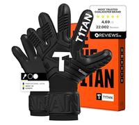 T1TAN Classic White-Out Gants de Gardien de But - sans Protection des Doigts - Gants de Football - Tailles 3-12
