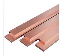 T2 barres plates en cuivre droite, Cuivre pur conducteur et durable for le soudage, la plomberie, toiture, bijouterie les travaux électriques(10mm*60mm*200mm)