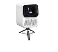 T2 Max Nouveau projecteur 4K Wifi Android Full HD 1080p Projecteur faisceau 450ANSI Auto Focus Son HIFI pour projecteur home cinéma - Blanc (avec support)