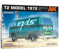 Maquette Vw T2 1972 1/35 Ak Interactive 35025, 170+ Pièces, Fourgon Tôlé, Portes