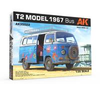 T2 Modèle 1967 Bus 1:35 Kit De Modèle En Plastique AK INTERACTIVE