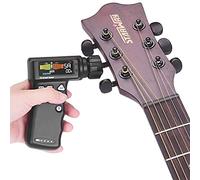 T2 Smart Guitar Tuner et enrouleur automatique de corde à chevilles 2 en 1 Outil multifonction d'instrument à cordes pour guitares/ukulélés/banjo/mandoline/avec batterie au lithium rechargeable