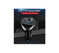 T20 allume-cigare Bluetooth FM transmetteur sans fil double chargeur USB Carte d'entrée TF