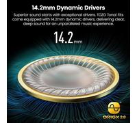 T21 Écouteurs Bluetooth Sans Fil Ecouteurs Bluetooth 5.3 Avec Enc Appel Led Écran 14.2Mm Contrôleur Origx 2.0 Acoustique Eq Ajustement 44H Soutient Chargement Sans Fil Et Usb Type C Ipx8 (Rouge)
