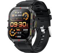 T21 Smartwatch, bracelet sportif, horloge d'appel, écran 1,96 pouces, Bluetooth 5.0, avec fréquence cardiaque, sommeil, entraînement et autres fonctions, noir