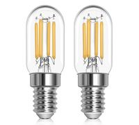 T22 Ampoules LED E14 pour Réfrigérateur 2W Blanc Chaud 2700k,SES Pygmy Bulbs Remplacement des Ampoules E14 Réfrigérateur 15W, AC 220-240V, 200 Lumen, Ampoule de veilleuse à petite vis, Pack de 2