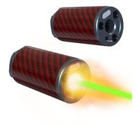 T238-Airsoft Tracer Glow in The Dark, Traceur Tactique Spitfire pour Airsoft/Gel Blaster avec Interface Filetée de 14 mm CCW (Storm, Rouge)