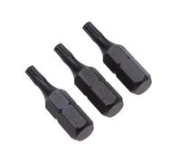 T25 Embout Torx,Tournevis étoile 25mmx25mm, Tête Torx Motif étoile en acier forgé, Pointe de torsion et tige hexagonale à 6 lobes, Conçu pour tournevis, Perceuse sans fil et outil d'impact (3pcs)