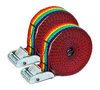 T25 - Sangle à Boucle Professionnel. Résistance rélle a la Rupture 500 kg. 3 m/25 mm de Sangle Lot de 2 Pièces. 027048025612