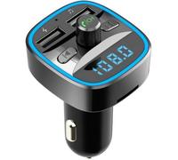 T25 Transmetteur sans fil Bluetooth 5.0 FM double chargeur de voiture USB mains libres lecteur MP3 carte TF