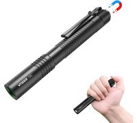 T2a Compact 1500 Lumens Edc Torch-Aa Rechargeable Led Super Bright With Tactical Back Switch And Magnet For Camping,Hiking,Outdoor,Home,Emergencies