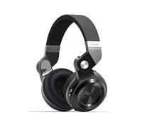 T2s Casque Circum-Auriculaire Bluetooth 4.1 avec micro, sans fil pliable filaire (Noir)