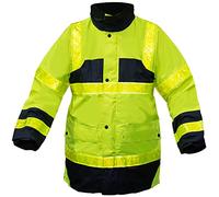 T2S - Parka securite Haute visibilite Veste Jaune XXL Impermeable et Anti Froid