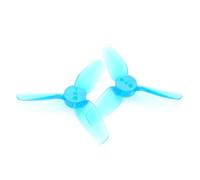 T2X2X3 Reinforced 3-Blade Propeller 2 inch Tiny Whoop Drone High Toughness Polycarbonate for Training Flight Platforms(T2X2X3 Blue 2Pairs)