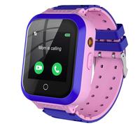 T3 4G Smartwatch pour enfants avec caméra GPS 2 voies voix & vidéo appel SOS pour 4-12 ans anniversaire enfant Rose