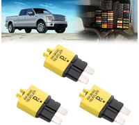 T3 Réinitialisation Manuelle Fuse Disjoncteur 20a Atc/Ato 28vdc Disjoncteur Fuse Kit Porte-Fusible En Ligne Réinitialisable Protection Pour Voiture Camion Bateau Rv Manuel Type 3 P[Car4211797]