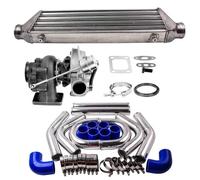 T3 T4 Universal Turbo 0.63 A/R + Intercooler + 2.5"" 64mm Intercooler Piping Kit