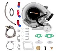 T3 Turbo .63 A/R Oil V Band Universal Turbo + Oil Line Kit 420BHP new