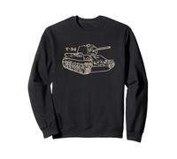 T34 Tank T-Shirt Cadeau Soviétique Medium T 34 WW2 Shirts Sweatshirt