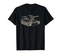 T34 Tank T-shirt Cadeau Soviétique Medium T 34 WW2 Shirts T-Shirt