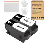 T3661 Boîte de Maintenance de l'encre C13T366100 Compatible pour Expression Photo XP-8500 XP-8505 XP-8600 XP 8605 XP-15000 Premium XP-6000 XP-6001 XP-6005 XP-6100 XP-6105 XP-970 Imprimante (2-Packs)