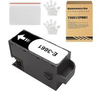 T3661 Boîte de Maintenance de l'encre C13T366100 Compatible pour Expression Photo XP-8500 XP-8505 XP-8600 XP 8605 XP-15000 Premium XP-6000 XP-6001 XP-6005 XP-6100 XP-6105 XP-970 Imprimante (1-Pack)