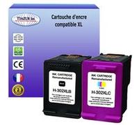 T3AZUR - 1+1 Cartouches d'encre compatibles remplace HP 302 302XL Noir+Couleur pour HP OfficeJet 3833, 3834, 3835, 3836 Noire+Couleur https://www.fnac.com/mp46684705/1-1-Cartouches-compatibles-avec-HP-OfficeJet-3833-3834-3835-3836-remplace-HP-302XL-Noire-Couleur-T3AZUR/w-4?oref=7301e35b-66cd-7df1-6885-83103d45af9e
