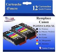 12 Cartouches compatibles avec Canon PGI-525, CLI-526 XL pour Canon Pixma MG6150, MG6250, MG8150, MG8250 Noire + Couleur https://www.fnac.com/mp44830350/12-Cartouches-compatibles-avec-Canon-Pixma-MG6150-MG6250-MG8150-MG8250-remplace-Canon-PGI-525-CLI-526-XL-T3AZUR/w-4?oref=ee53b080-a251-8aa2-c50d-8299356f180e