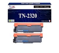T3AZUR 2 Toners compatibles avec Brother TN2320 pour Brother DCP-L2500D, L2520DW, L2540DN, L2560DW - 2 600 Pages