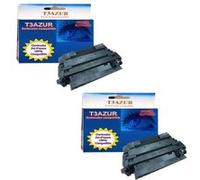 T3AZUR - 2 Toners compatibles type T3AZUR remplace HP CE255X / 55X Noir G