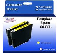 Cartouche Compatible avec Epson 603 XL Jaune pour Epson WorkForce WF-2820DWF WF-2830DWF WF-2840DWF