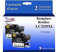 T3AZUR- Cartouche compatible avec Brother LC3217 / LC3219 XL Cyan pour Brother MFC-J6535DW, MFC-J6535DW XL, MFC-J6730DW Cyan