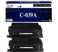 T3AZUR -2x Toners compatibles avec Canon 039 (0287C001) pour Canon LBP351x, LBP352x Noir G