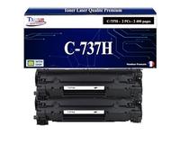 - 2x Toners compatibles avec Canon 737H pour Canon LBP-151DW, MF-211, MF-212w, MF-216n Noir - 2 400p