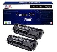 T3AZUR - 2x Toners compatibles avec Canon FX10 / FX9 / 703 pour Canon MF-4320D, MF-4330D, MF-4340D, MF-4350D Noir - 2 000p Noir G