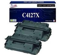 T3AZUR -2x Toners compatibles avec HP C4127X / C8061X (27X/61X) pour HP Laserjet 4000, 4000N, 4000SE, 4000T, 4000TN, 4050, 4050DN, 4050N, 4050SE Noir G