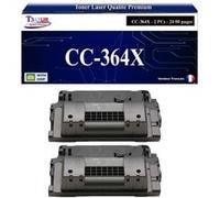 T3AZUR -2x Toners compatibles avec HP CC364X/CE390X (64X/90X) pour HP LaserJet Enterprise 600 M602dn, M602n, M603dn, M603n Noir G