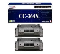 T3AZUR -2X Toners compatibles avec HP CC364X/CE390X (64X/90X) pour HP Laserjet M602, M602DN, M602N, M603, M603DN, M603N, M603XH