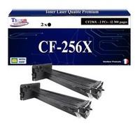 T3AZUR -2x Toners compatibles avec HP CF256X (56X) pour HP LaserJet 436nda MFP, M436n MFP, LaserJet MFP M433a, M436dn, M436nda Noir G