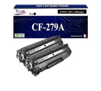 T3AZUR -2X Toners compatibles avec HP CF279A (79A) pour HP Laserjet Pro M12a, M12w, M26a, M26nw