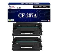 T3AZUR - 2X Toners compatibles avec HP CF287A (87A) avec HP Laserjet Pro M501, M501dn, M501n