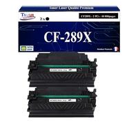 T3AZUR -2X Toners compatibles avec HP CF289X (89X) pour HP Laserjet Enterprise MFP M528, M528c, M528z, M507, M507dn, M507dng, M507n, M507x