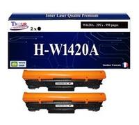 T3AZUR -2x Toners compatibles avec HP W1420A (142A) pour HP LaserJet M109 M109w M110 M110w M111 M111w, M112 M112w Noir G