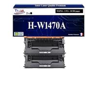 T3AZUR -2X Toners compatibles avec HP W1470A (147A) pour HP Laserjet Enterprise Flow MFP M634h, M635z, M636z