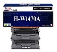 T3AZUR -2x Toners compatibles avec HP W1470A (147A) pour HP LaserJet Enterprise MFP M634z, M635fht, M635h, M636fh Noir G