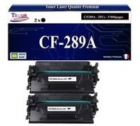 T3AZUR -2x Toners compatibles avec HPCF289A (89A) pour HP LaserJet Enterprise M528dn, M528f, E50145dn, E52645c, E52645dn Noir G